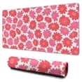 thumbnail image 1 of Long Mouse Pads for Desk,Pioneer Flower Floral Print Pattern Desk Mats on Top Of Desks, Desk Mouse Pad Extra Large with 3mm Non-Slip Base and Stitched Edge for Gaming,Office,Work,Home 31.5"x15.7", 1 of 6