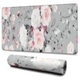 thumbnail image 1 of Long Mouse Pads for Desk,Pioneer Flower Floral Print Pattern Desk Mats on Top Of Desks, Desk Mouse Pad Extra Large with 3mm Non-Slip Base and Stitched Edge for Gaming,Office,Work,Home 47.3"x23.6", 1 of 6