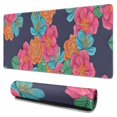 thumbnail image 1 of Long Mouse Pads for Desk,Pioneer Flower Floral Print Pattern Desk Mats on Top Of Desks, Desk Mouse Pad Extra Large with 3mm Non-Slip Base and Stitched Edge for Gaming,Office,Work,Home 31.5"x15.7", 1 of 6