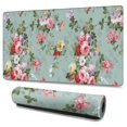 thumbnail image 1 of Long Mouse Pads for Desk,Pioneer Flower Floral Print Pattern Desk Mats on Top Of Desks, Desk Mouse Pad Extra Large with 3mm Non-Slip Base and Stitched Edge for Gaming,Office,Work,Home 47.3"x23.6", 1 of 6