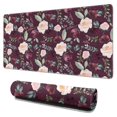 thumbnail image 1 of Long Mouse Pads for Desk,Pioneer Flower Floral Print Pattern Desk Mats on Top Of Desks, Desk Mouse Pad Extra Large with 3mm Non-Slip Base and Stitched Edge for Gaming,Office,Work,Home 31.5"x15.7", 1 of 6