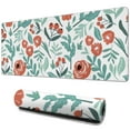 thumbnail image 1 of Long Mouse Pads for Desk,Pioneer Flower Floral Print Pattern Desk Mats on Top Of Desks, Desk Mouse Pad Extra Large with 3mm Non-Slip Base and Stitched Edge for Gaming,Office,Work,Home 31.5"x11.8", 1 of 6