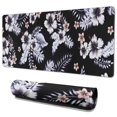 thumbnail image 1 of Long Mouse Pads for Desk,Pioneer Flower Floral Print Pattern Desk Mats on Top Of Desks, Desk Mouse Pad Extra Large with 3mm Non-Slip Base and Stitched Edge for Gaming,Office,Work,Home 35.4"x15.7", 1 of 6