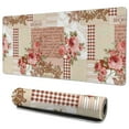 thumbnail image 1 of Long Mouse Pads for Desk,Pioneer Flower Floral Print Pattern Desk Mats on Top Of Desks, Desk Mouse Pad Extra Large with 3mm Non-Slip Base and Stitched Edge for Gaming,Office,Work,Home 35.4"x15.7", 1 of 6