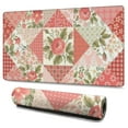 thumbnail image 1 of Long Mouse Pads for Desk,Pioneer Flower Floral Print Pattern Desk Mats on Top Of Desks, Desk Mouse Pad Extra Large with 3mm Non-Slip Base and Stitched Edge for Gaming,Office,Work,Home 47.3"x23.6", 1 of 6