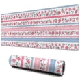 thumbnail image 1 of Long Mouse Pads for Desk,Pioneer Flower Floral Print Pattern Desk Mats on Top Of Desks, Desk Mouse Pad Extra Large with 3mm Non-Slip Base and Stitched Edge for Gaming,Office,Work,Home 31.5"x11.8", 1 of 6