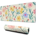 thumbnail image 1 of Long Mouse Pads for Desk,Pioneer Flower Floral Print Pattern Desk Mats on Top Of Desks, Desk Mouse Pad Extra Large with 3mm Non-Slip Base and Stitched Edge for Gaming,Office,Work,Home 31.5"x11.8", 1 of 6