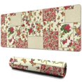 thumbnail image 1 of Long Mouse Pads for Desk,Pioneer Flower Floral Print Pattern Desk Mats on Top Of Desks, Desk Mouse Pad Extra Large with 3mm Non-Slip Base and Stitched Edge for Gaming,Office,Work,Home 31.5"x11.8", 1 of 6
