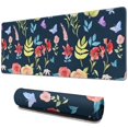 thumbnail image 1 of Long Mouse Pads for Desk,Pioneer Flower Floral Print Pattern Desk Mats on Top Of Desks, Desk Mouse Pad Extra Large with 3mm Non-Slip Base and Stitched Edge for Gaming,Office,Work,Home 31.5"x11.8", 1 of 6