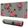 thumbnail image 1 of Long Mouse Pads for Desk,Pioneer Flower Floral Print Pattern Desk Mats on Top Of Desks, Desk Mouse Pad Extra Large with 3mm Non-Slip Base and Stitched Edge for Gaming,Office,Work,Home 35.4"x15.7", 1 of 6