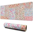 thumbnail image 1 of Long Mouse Pads for Desk,Pioneer Flower Floral Print Pattern Desk Mats on Top Of Desks, Desk Mouse Pad Extra Large with 3mm Non-Slip Base and Stitched Edge for Gaming,Office,Work,Home 31.5"x11.8", 1 of 6
