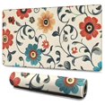 thumbnail image 1 of Long Mouse Pads for Desk,Pioneer Flower Floral Print Pattern Desk Mats on Top Of Desks, Desk Mouse Pad Extra Large with 3mm Non-Slip Base and Stitched Edge for Gaming,Office,Work,Home 47.3"x23.6", 1 of 6