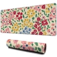 thumbnail image 1 of Long Mouse Pads for Desk,Pioneer Flower Floral Print Pattern Desk Mats on Top Of Desks, Desk Mouse Pad Extra Large with 3mm Non-Slip Base and Stitched Edge for Gaming,Office,Work,Home 31.5"x11.8", 1 of 6