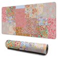 thumbnail image 1 of Long Mouse Pads for Desk,Pioneer Flower Floral Print Pattern Desk Mats on Top Of Desks, Desk Mouse Pad Extra Large with 3mm Non-Slip Base and Stitched Edge for Gaming,Office,Work,Home 31.5"x15.7", 1 of 6