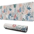 thumbnail image 1 of Long Mouse Pads for Desk,Pioneer Flower Floral Print Pattern Desk Mats on Top Of Desks, Desk Mouse Pad Extra Large with 3mm Non-Slip Base and Stitched Edge for Gaming,Office,Work,Home 31.5"x11.8", 1 of 6
