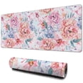 thumbnail image 1 of Long Mouse Pads for Desk,Pioneer Flower Floral Print Pattern Desk Mats on Top Of Desks, Desk Mouse Pad Extra Large with 3mm Non-Slip Base and Stitched Edge for Gaming,Office,Work,Home 31.5"x11.8", 1 of 6