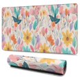 thumbnail image 1 of Long Mouse Pads for Desk,Pioneer Flower Floral Print Pattern Desk Mats on Top Of Desks, Desk Mouse Pad Extra Large with 3mm Non-Slip Base and Stitched Edge for Gaming,Office,Work,Home 47.3"x23.6", 1 of 6