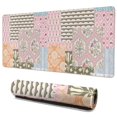 thumbnail image 1 of Long Mouse Pads for Desk,Pioneer Flower Floral Print Pattern Desk Mats on Top Of Desks, Desk Mouse Pad Extra Large with 3mm Non-Slip Base and Stitched Edge for Gaming,Office,Work,Home 35.4"x15.7", 1 of 6
