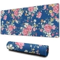 thumbnail image 1 of Long Mouse Pads for Desk,Pioneer Flower Floral Print Pattern Desk Mats on Top Of Desks, Desk Mouse Pad Extra Large with 3mm Non-Slip Base and Stitched Edge for Gaming,Office,Work,Home 31.5"x11.8", 1 of 6