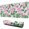 thumbnail image 1 of Long Mouse Pads for Desk,Pioneer Flower Floral Print Pattern Desk Mats on Top Of Desks, Desk Mouse Pad Extra Large with 3mm Non-Slip Base and Stitched Edge for Gaming,Office,Work,Home 31.5"x11.8", 1 of 6