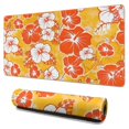 thumbnail image 1 of Long Mouse Pads for Desk,Pioneer Flower Floral Print Pattern Desk Mats on Top Of Desks, Desk Mouse Pad Extra Large with 3mm Non-Slip Base and Stitched Edge for Gaming,Office,Work,Home 31.5"x15.7", 1 of 6
