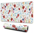 thumbnail image 1 of Long Mouse Pads for Desk,Pioneer Flower Floral Print Pattern Desk Mats on Top Of Desks, Desk Mouse Pad Extra Large with 3mm Non-Slip Base and Stitched Edge for Gaming,Office,Work,Home 47.3"x23.6", 1 of 6