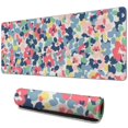thumbnail image 1 of Long Mouse Pads for Desk,Pioneer Flower Floral Print Pattern Desk Mats on Top Of Desks, Desk Mouse Pad Extra Large with 3mm Non-Slip Base and Stitched Edge for Gaming,Office,Work,Home 31.5"x11.8", 1 of 6