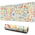 thumbnail image 1 of Long Mouse Pads for Desk,Pioneer Flower Floral Print Pattern Desk Mats on Top Of Desks, Desk Mouse Pad Extra Large with 3mm Non-Slip Base and Stitched Edge for Gaming,Office,Work,Home 31.5"x11.8", 1 of 6