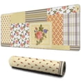 thumbnail image 1 of Long Mouse Pads for Desk,Pioneer Flower Floral Print Pattern Desk Mats on Top Of Desks, Desk Mouse Pad Extra Large with 3mm Non-Slip Base and Stitched Edge for Gaming,Office,Work,Home 31.5"x11.8", 1 of 6