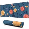 thumbnail image 1 of Long Mouse Pads for Desk,Pioneer Flower Floral Print Pattern Desk Mats on Top Of Desks, Desk Mouse Pad Extra Large with 3mm Non-Slip Base and Stitched Edge for Gaming,Office,Work,Home 31.5"x11.8", 1 of 6