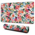 thumbnail image 1 of Long Mouse Pads for Desk,Pioneer Flower Floral Print Pattern Desk Mats on Top Of Desks, Desk Mouse Pad Extra Large with 3mm Non-Slip Base and Stitched Edge for Gaming,Office,Work,Home 47.3"x23.6", 1 of 6