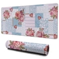 thumbnail image 1 of Long Mouse Pads for Desk,Pioneer Flower Floral Print Pattern Desk Mats on Top Of Desks, Desk Mouse Pad Extra Large with 3mm Non-Slip Base and Stitched Edge for Gaming,Office,Work,Home 35.4"x15.7", 1 of 6