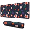 thumbnail image 1 of Long Mouse Pads for Desk,Pioneer Flower Floral Print Pattern Desk Mats on Top Of Desks, Desk Mouse Pad Extra Large with 3mm Non-Slip Base and Stitched Edge for Gaming,Office,Work,Home 31.5"x11.8", 1 of 6