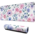 thumbnail image 1 of Long Mouse Pads for Desk,Pioneer Flower Floral Print Pattern Desk Mats on Top Of Desks, Desk Mouse Pad Extra Large with 3mm Non-Slip Base and Stitched Edge for Gaming,Office,Work,Home 31.5"x11.8", 1 of 6