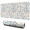 thumbnail image 1 of Long Mouse Pads for Desk,Pioneer Flower Floral Print Pattern Desk Mats on Top Of Desks, Desk Mouse Pad Extra Large with 3mm Non-Slip Base and Stitched Edge for Gaming,Office,Work,Home 35.4"x15.7", 1 of 6