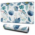 thumbnail image 1 of Long Mouse Pads for Desk,Pioneer Flower Floral Print Pattern Desk Mats on Top Of Desks, Desk Mouse Pad Extra Large with 3mm Non-Slip Base and Stitched Edge for Gaming,Office,Work,Home 47.3"x23.6", 1 of 6