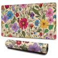 thumbnail image 1 of Long Mouse Pads for Desk,Pioneer Flower Floral Print Pattern Desk Mats on Top Of Desks, Desk Mouse Pad Extra Large with 3mm Non-Slip Base and Stitched Edge for Gaming,Office,Work,Home 47.3"x23.6", 1 of 6