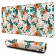 thumbnail image 1 of Long Mouse Pads for Desk,Pioneer Flower Floral Print Pattern Desk Mats on Top Of Desks, Desk Mouse Pad Extra Large with 3mm Non-Slip Base and Stitched Edge for Gaming,Office,Work,Home 31.5"x15.7", 1 of 6
