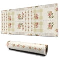 thumbnail image 1 of Long Mouse Pads for Desk,Pioneer Flower Floral Print Pattern Desk Mats on Top Of Desks, Desk Mouse Pad Extra Large with 3mm Non-Slip Base and Stitched Edge for Gaming,Office,Work,Home 31.5"x11.8", 1 of 6