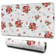 thumbnail image 1 of Long Mouse Pads for Desk,Pioneer Flower Floral Print Pattern Desk Mats on Top Of Desks, Desk Mouse Pad Extra Large with 3mm Non-Slip Base and Stitched Edge for Gaming,Office,Work,Home 47.3"x23.6", 1 of 6