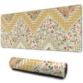 thumbnail image 1 of Long Mouse Pads for Desk,Pioneer Flower Floral Print Pattern Desk Mats on Top Of Desks, Desk Mouse Pad Extra Large with 3mm Non-Slip Base and Stitched Edge for Gaming,Office,Work,Home 31.5"x11.8", 1 of 6