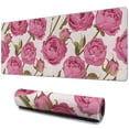 thumbnail image 1 of Long Mouse Pads for Desk,Pioneer Flower Floral Print Pattern Desk Mats on Top Of Desks, Desk Mouse Pad Extra Large with 3mm Non-Slip Base and Stitched Edge for Gaming,Office,Work,Home 31.5"x11.8", 1 of 6