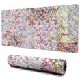 thumbnail image 1 of Long Mouse Pads for Desk,Pioneer Flower Floral Print Pattern Desk Mats on Top Of Desks, Desk Mouse Pad Extra Large with 3mm Non-Slip Base and Stitched Edge for Gaming,Office,Work,Home 35.4"x15.7", 1 of 6