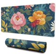 thumbnail image 1 of Long Mouse Pads for Desk,Pioneer Flower Floral Print Pattern Desk Mats on Top Of Desks, Desk Mouse Pad Extra Large with 3mm Non-Slip Base and Stitched Edge for Gaming,Office,Work,Home 35.4"x15.7", 1 of 6
