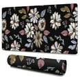 thumbnail image 1 of Long Mouse Pads for Desk,Pioneer Flower Floral Print Pattern Desk Mats on Top Of Desks, Desk Mouse Pad Extra Large with 3mm Non-Slip Base and Stitched Edge for Gaming,Office,Work,Home 47.3"x23.6", 1 of 6