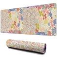 thumbnail image 1 of Long Mouse Pads for Desk,Pioneer Flower Floral Print Pattern Desk Mats on Top Of Desks, Desk Mouse Pad Extra Large with 3mm Non-Slip Base and Stitched Edge for Gaming,Office,Work,Home 31.5"x11.8", 1 of 6