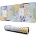 thumbnail image 1 of Long Mouse Pads for Desk,Pioneer Flower Floral Print Pattern Desk Mats on Top Of Desks, Desk Mouse Pad Extra Large with 3mm Non-Slip Base and Stitched Edge for Gaming,Office,Work,Home 31.5"x11.8", 1 of 6
