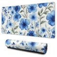 thumbnail image 1 of Long Mouse Pads for Desk,Pioneer Flower Floral Print Pattern Desk Mats on Top Of Desks, Desk Mouse Pad Extra Large with 3mm Non-Slip Base and Stitched Edge for Gaming,Office,Work,Home 31.5"x15.7", 1 of 6