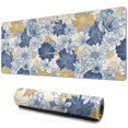 thumbnail image 1 of Long Mouse Pads for Desk,Pioneer Flower Floral Print Pattern Desk Mats on Top Of Desks, Desk Mouse Pad Extra Large with 3mm Non-Slip Base and Stitched Edge for Gaming,Office,Work,Home 31.5"x11.8", 1 of 6