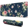 thumbnail image 1 of Long Mouse Pads for Desk,Pioneer Flower Floral Print Pattern Desk Mats on Top Of Desks, Desk Mouse Pad Extra Large with 3mm Non-Slip Base and Stitched Edge for Gaming,Office,Work,Home 31.5"x11.8", 1 of 6